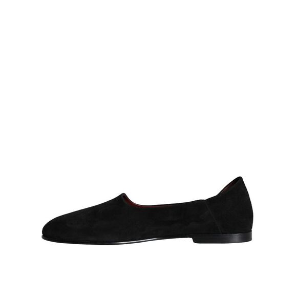 Dolce & Gabbana Black Suede Loafers Formal Slip On Men's Shoes